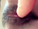 Closeup of girl orgasm