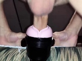 Fleshlight quick fuck and cum