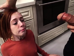 Handyman brute fucked redhead teen slut