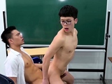 PETERFEVER Asian Teacher Barebacked By Young Hung Student