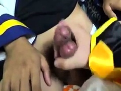 2 Japanese Traps Rubbing Cock