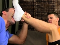 Wicked foot fetish oral job foreplay for gay lovers