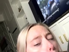 Amateur Blonde Blowjob CIM