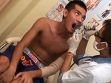 Asian twink gets bareback by doctor in the hospital